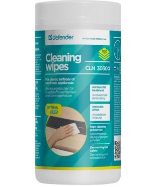 Салфетки влажные DEFENDER CLN30300  ECO для поверхностей (100шт) Салфетки влажные DEFENDER CLN30300  ECO для поверхностей (100шт)