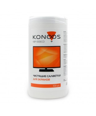 Салфетки влажные Konoos KBF-100ECO для мониторов в тубе (100шт) Салфетки влажные Konoos KBF-100ECO для мониторов в тубе (100шт)