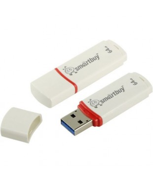 Флэш диск USB Smart Buy 64Gb Crown белый Флэш диск USB Smart Buy 64Gb Crown белый