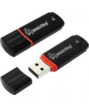 Флэш диск USB Smart Buy 8GB Crown черный [SB8GBCRW-K]