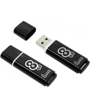 Флэш диск USB Smart Buy 8Gb Glossy черный Флэш диск USB Smart Buy 8Gb Glossy черный