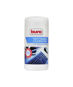 Салфетки чистящие BURO BU-Tsurface для поверхностей в тубе 100шт Салфетки чистящие BURO BU-Tsurface для поверхностей в тубе 100шт