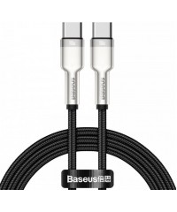 Кабель Baseus Cafule Series Metal Data Cable Type-C - Type-C 100W 1м черный [СATJK-C01]