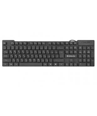 Клавиатура Defender OfficeMate HB-260, мембранная, 104 клавиш, Black Клавиатура Defender OfficeMate HB-260, мембранная, 104 клавиш, Black