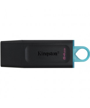 Флэш диск USB 64Gb Kingston Exodia USB3.2 черный/бирюзовый [DTX/64Gb]