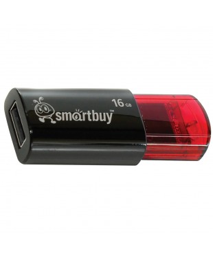 Флэш диск USB Smart Buy 16Gb Click черный/красный [SB16GBCL-K]