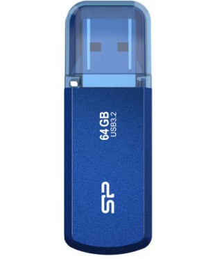 Флэш диск USB Silicon Power 64Gb Helios 202 голубой