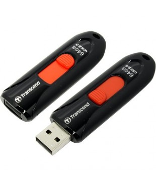 Флэш диск USB2.0 64Gb Transcend 590 TS64GJF590K Черный
