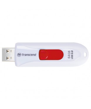 Флэш диск USB2.0 64Gb Transcend 590 TS64GJF590W Белый Флэш диск USB2.0 64Gb Transcend 590 TS64GJF590W Белый