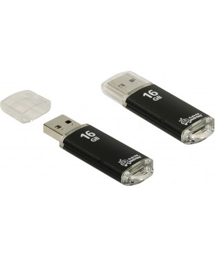 Флэш диск USB Smart Buy 16GB V-Cut черный