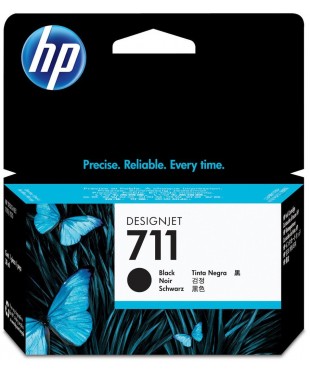 Картридж струйный оригинальный HP 711 (CZ133A) Black для hp DesignJet T120/ 520 80ml