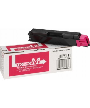 Тонер-картридж оригинальный Kyocera TK-590M  5000 стр Magenta для FS-C2026MFP/C2126MFP/C2526MFP/C2626MFP/ C5250DN, P6026CDN/P6526CDN Тонер-картридж оригинальный Kyocera TK-590M  5000 стр Magenta для FS-C2026MFP/C2126MFP/C2526MFP/C2626MFP/ C5250DN, P6026CDN/P6526CDN