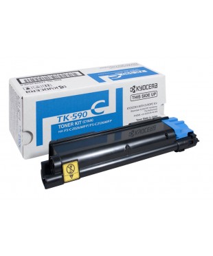 Тонер-картридж оригинальный Kyocera TK-590C  5 000 стр Cyan для FS-C2026MFP/C2126MFP/C2526MFP/C2626MFP/ C5250DN, P6026CDN/P6526CDN Тонер-картридж оригинальный Kyocera TK-590C  5 000 стр Cyan для FS-C2026MFP/C2126MFP/C2526MFP/C2626MFP/ C5250DN, P6026CDN/P6526CDN
